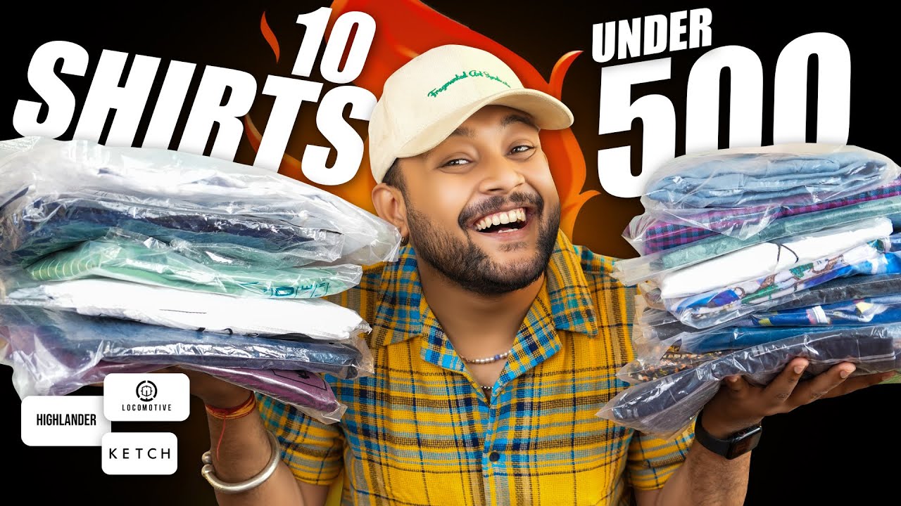 10 BEST SHIRTS UNDER 500 FOR MEN 🔥 Ketch, Highlander College Casual Shirt Haul 2024 | ONE CHANCE