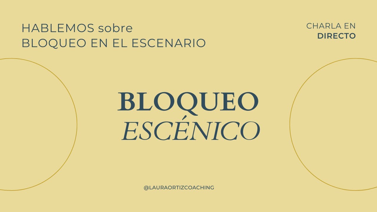 Directo: ¿Te bloqueas en el escenario?