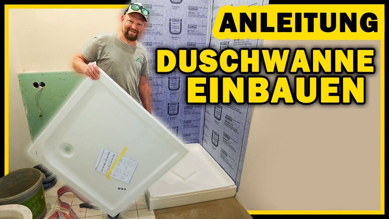 Anleitung: DUSCHE SELBER EINBAUEN - Duschwanne mit Styroporträger! | Home Build Solution