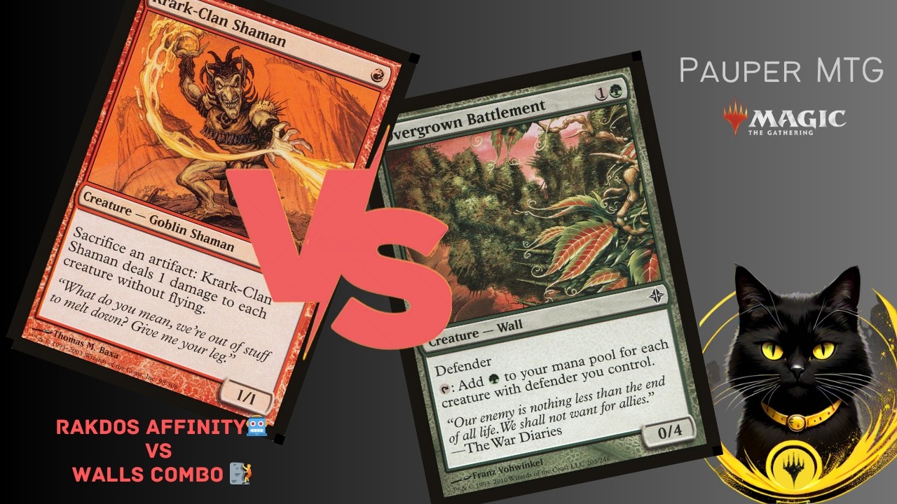 Rakdos Affinity Vs Walls Combo [Pauper Gameplay]