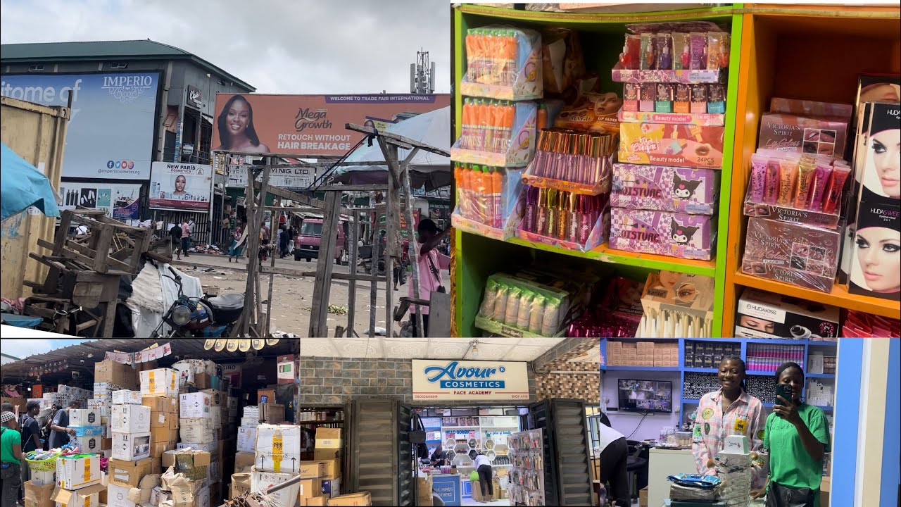 GOING TO THE BIGGEST MARKETPLACE FOR MAKEUP PRODUCTS IN NIGERIA | HOW TO AVOID BUYING FAKE|TRADEFAIR