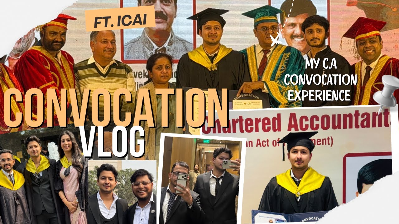 ICAI Convocation !! CA Convocation Day Vlog , All you need to know #charteredaccountant #convocation