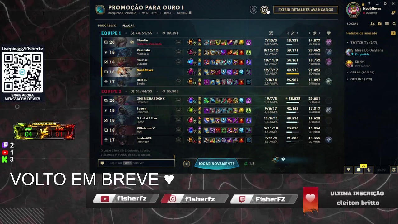 EU E O MANO DIONJHOWSON NA BOTLANE !repeat !pix !elo !pc !overlay