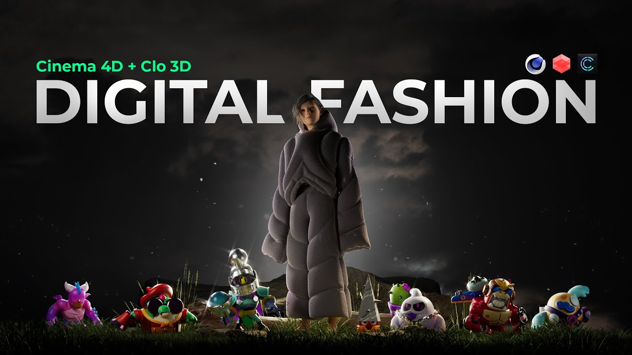 Digital Fashion в Cinema 4d + Clo 3d | Redshift Render
