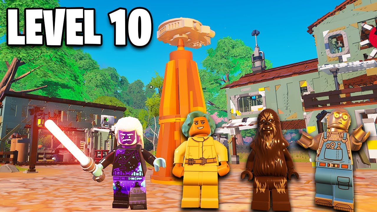 I Built a LEVEL 10 STAR WARS VILLAGE in Lego Fortnite (Rebel Village - v29.40)