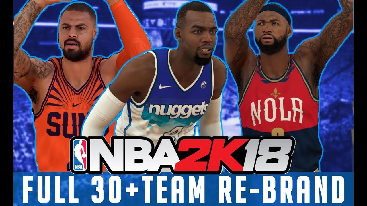 THE NBA REBRANDED! 30+ TEAM NIKE REBRAND!! - NBA 2k18 MyLeague -
