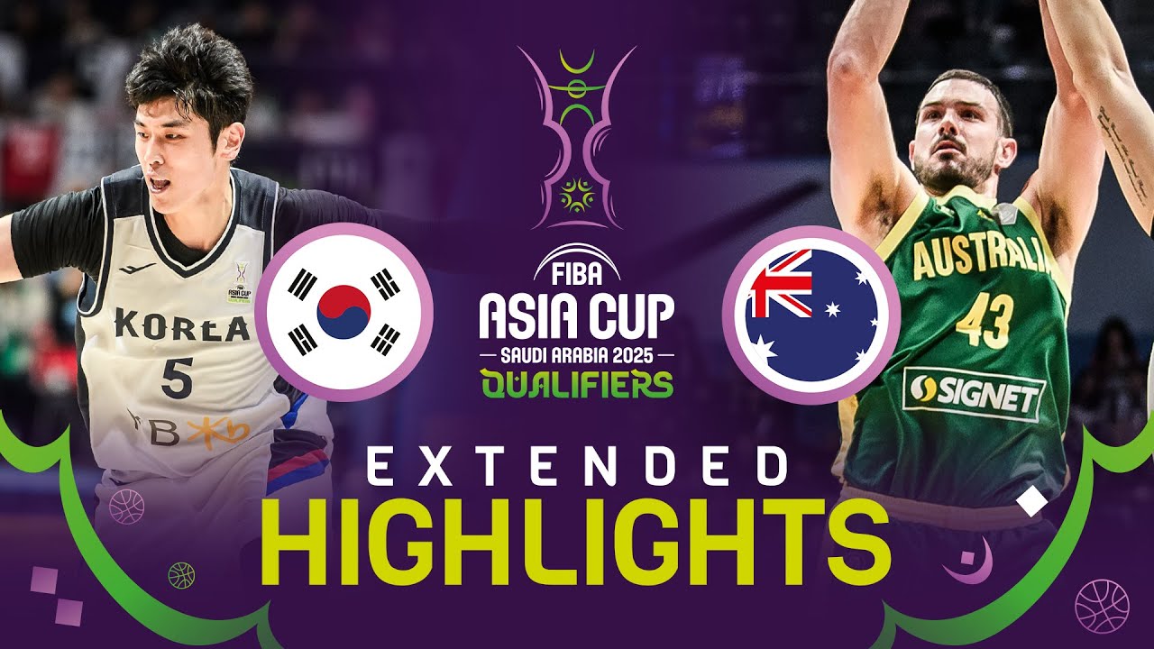 Korea 🇰🇷 v Australia 🇦🇺 | Extended Highlights | FIBA Asia Cup 2025 Qualifiers
