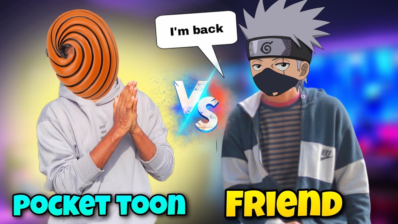 pocket toon friend is back ! pocket toon vs friend beyblade battle in real life