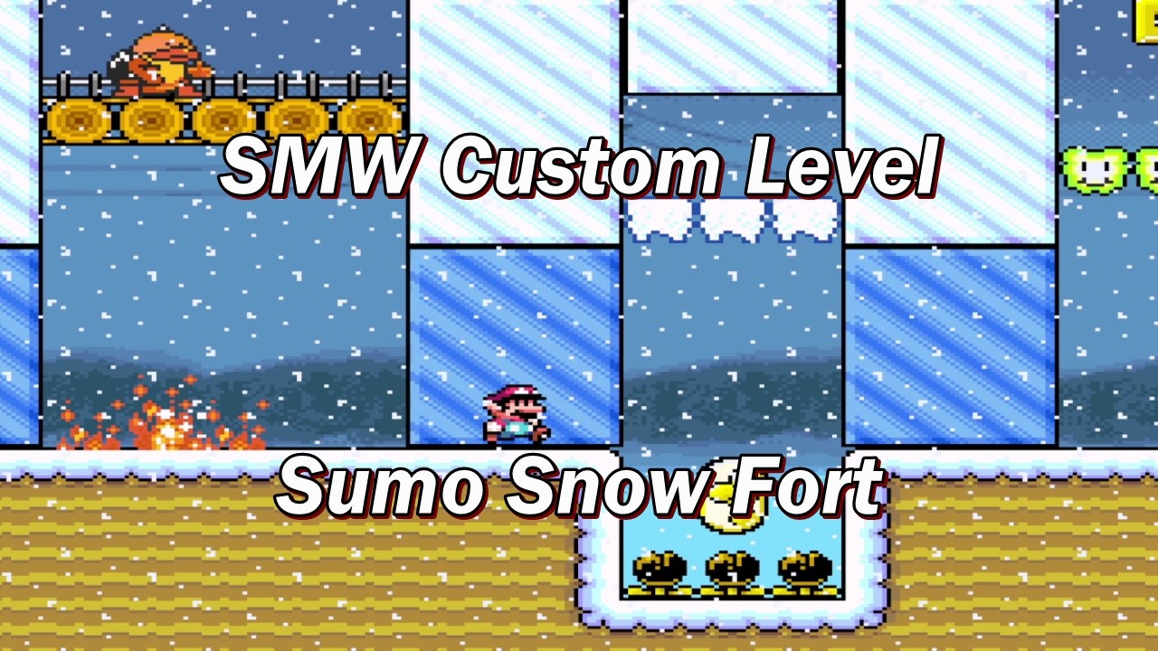 SMW Custom Level - Sumo Snow Fort
