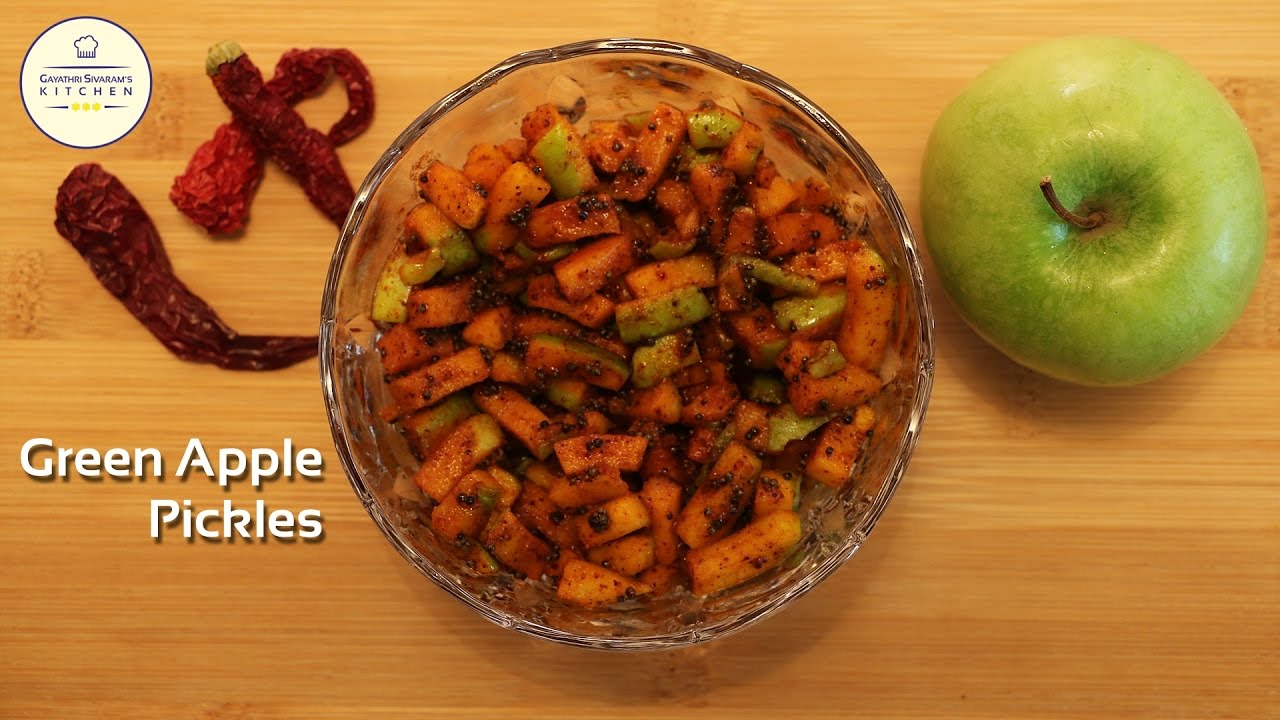 Green Apple Pickle | Green Apple Achar | Gayathri Sivaram's Kitchen
