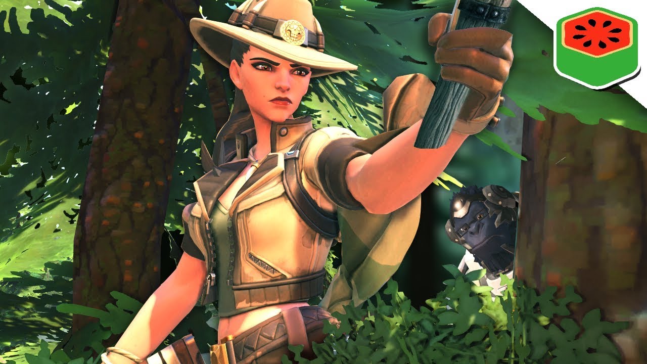 Ashe HUNTS Winstons! | Overwatch (Custom Game)