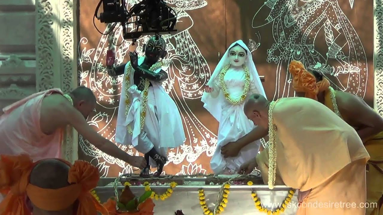 Deity Installation at Govardhan Eco Village (GEV) on 15th April 2014
