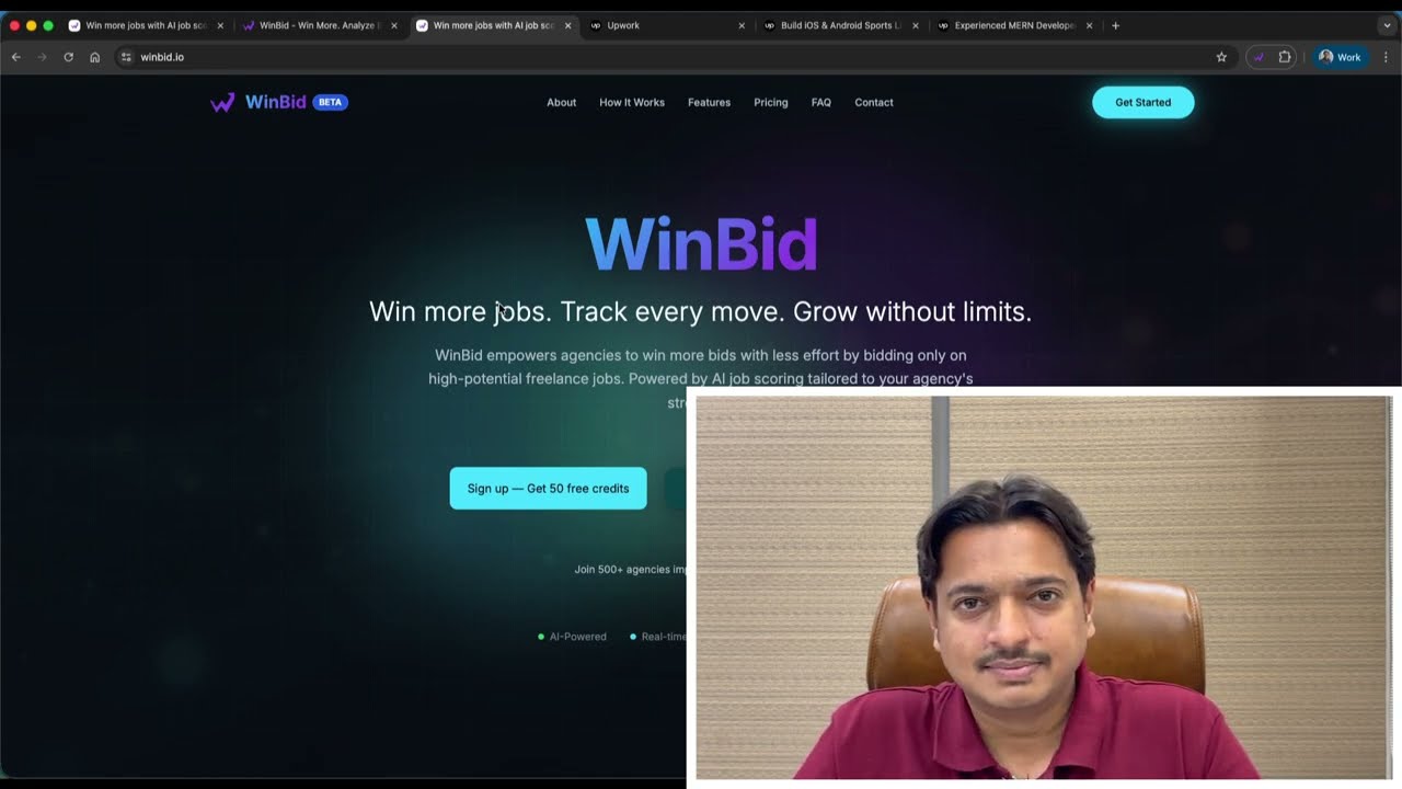 WinBid Demo: Stop Wasting Upwork Connects — Score Jobs Smarter with AI