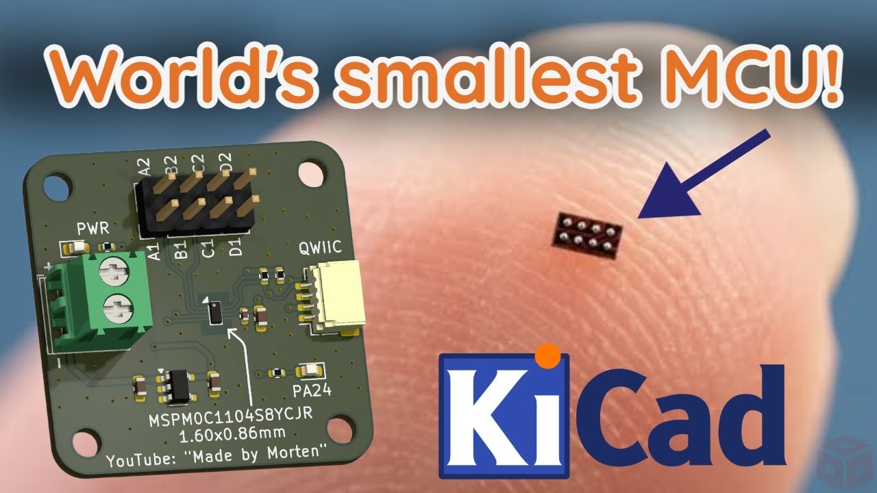 Make your own design and board with the World's smallest 32-bit ARM, the Cortex M0+ MCU MSPM0C1104