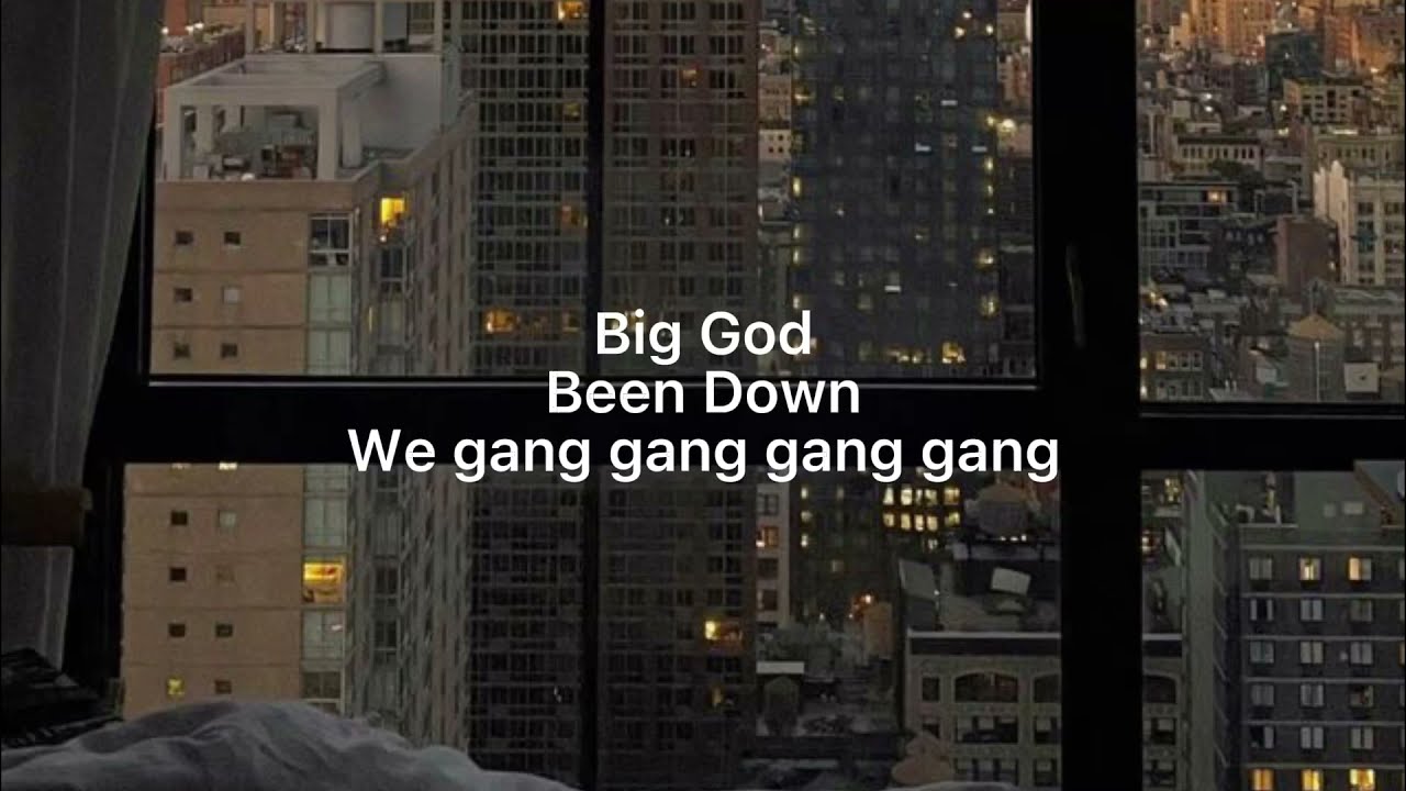 BIG GOD(Wande)- lyrics