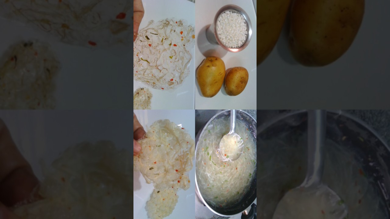 Potato  Sago vadaam/Papad# sago#aloo#javvarisi#papad#vadaam