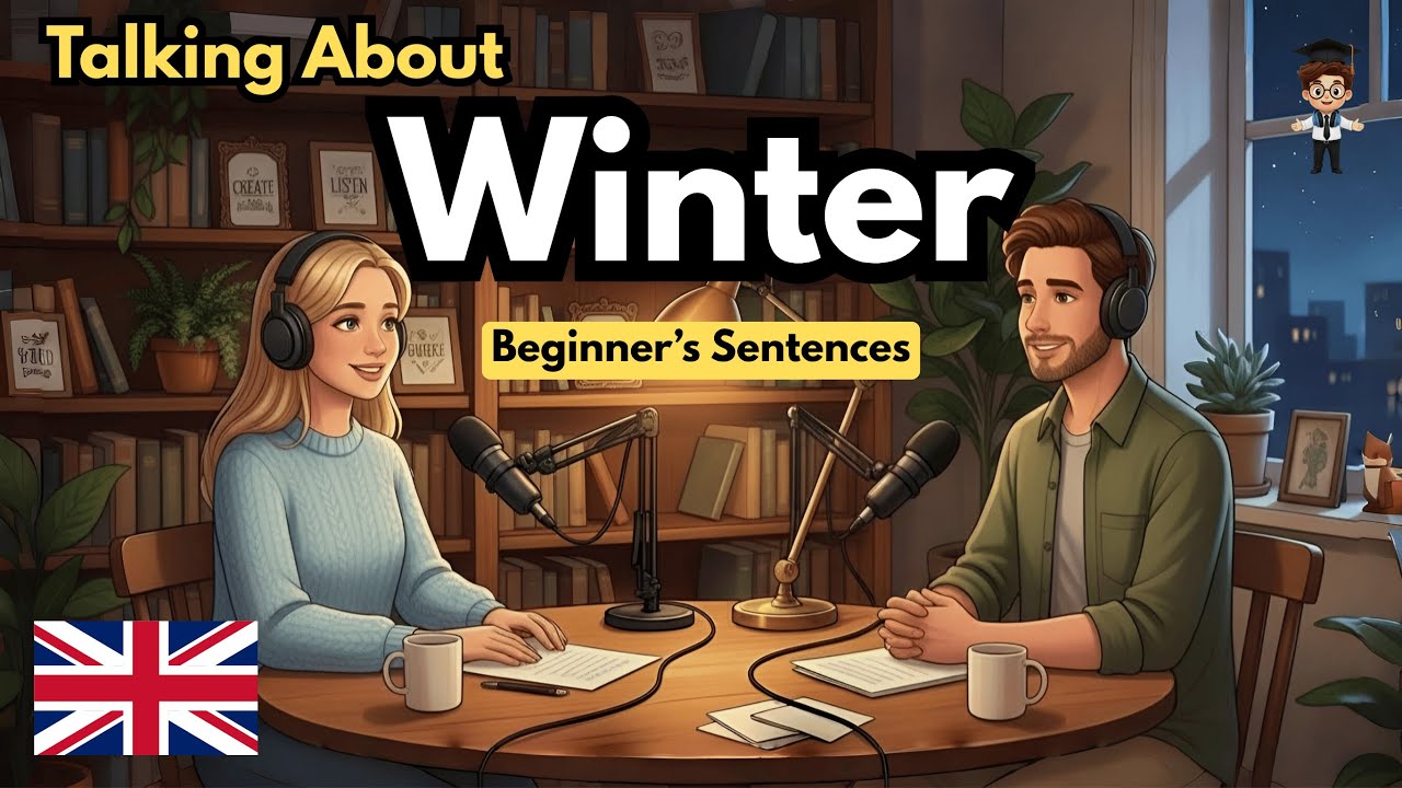Talking About Winter in English ❄️ | Winter Conversation with Maya & John | English Podcast