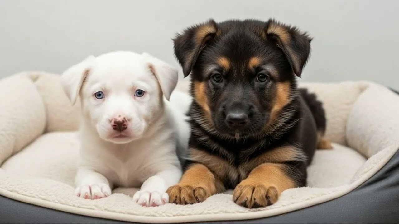 The puppies became best friends from the first day they met