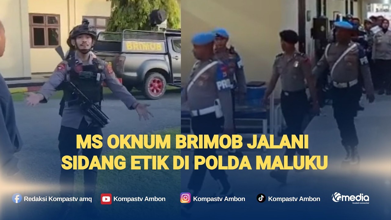 Bripda MS Tersangka Penganiaya Pelajar Jalani Sidang Kode Etik di Polda Maluku
