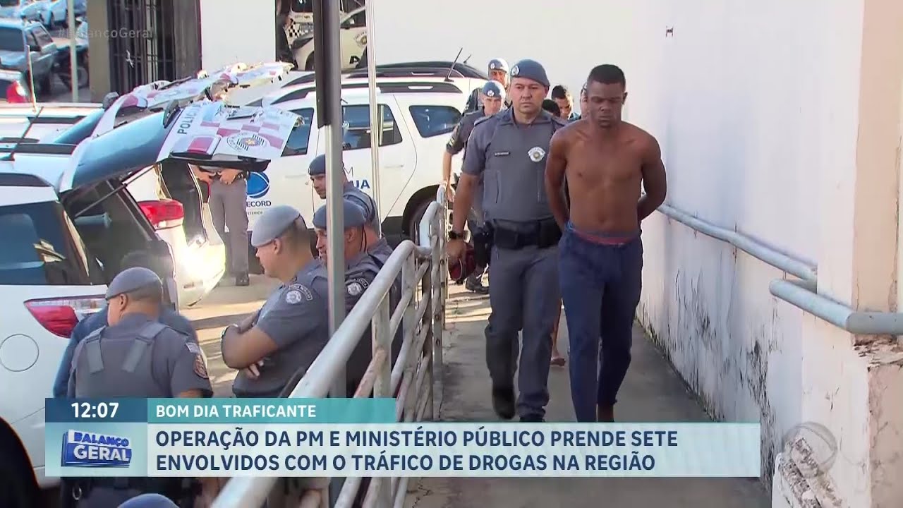 Opera&ccedil;&atilde;o da PM e Minist&eacute;rio P&uacute;blico prende 7 pessoas acusadas de tr&aacute;fico de drogas
