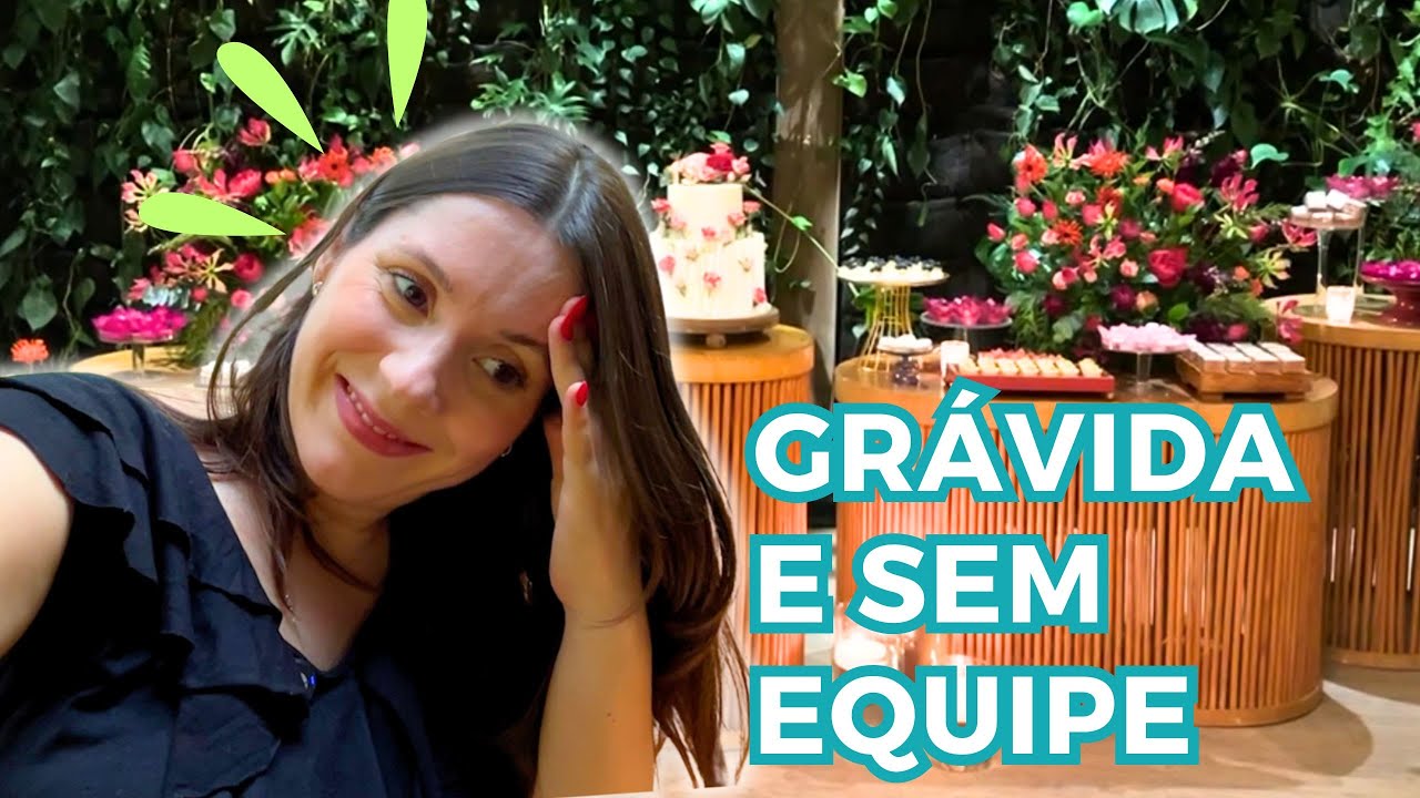 DECOREI UMA FESTA DE 15 ANOS GRÁVIDA! | Minha equipe não veio | Mania de Fita