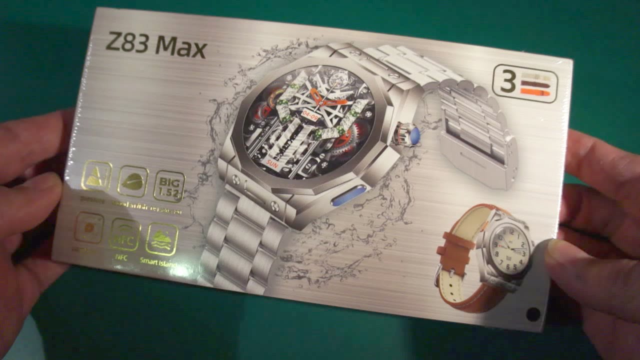 Z83 MAX Compass BT Call Altimeter Muslims Smart Watch Unboxing Feature review (link in description)