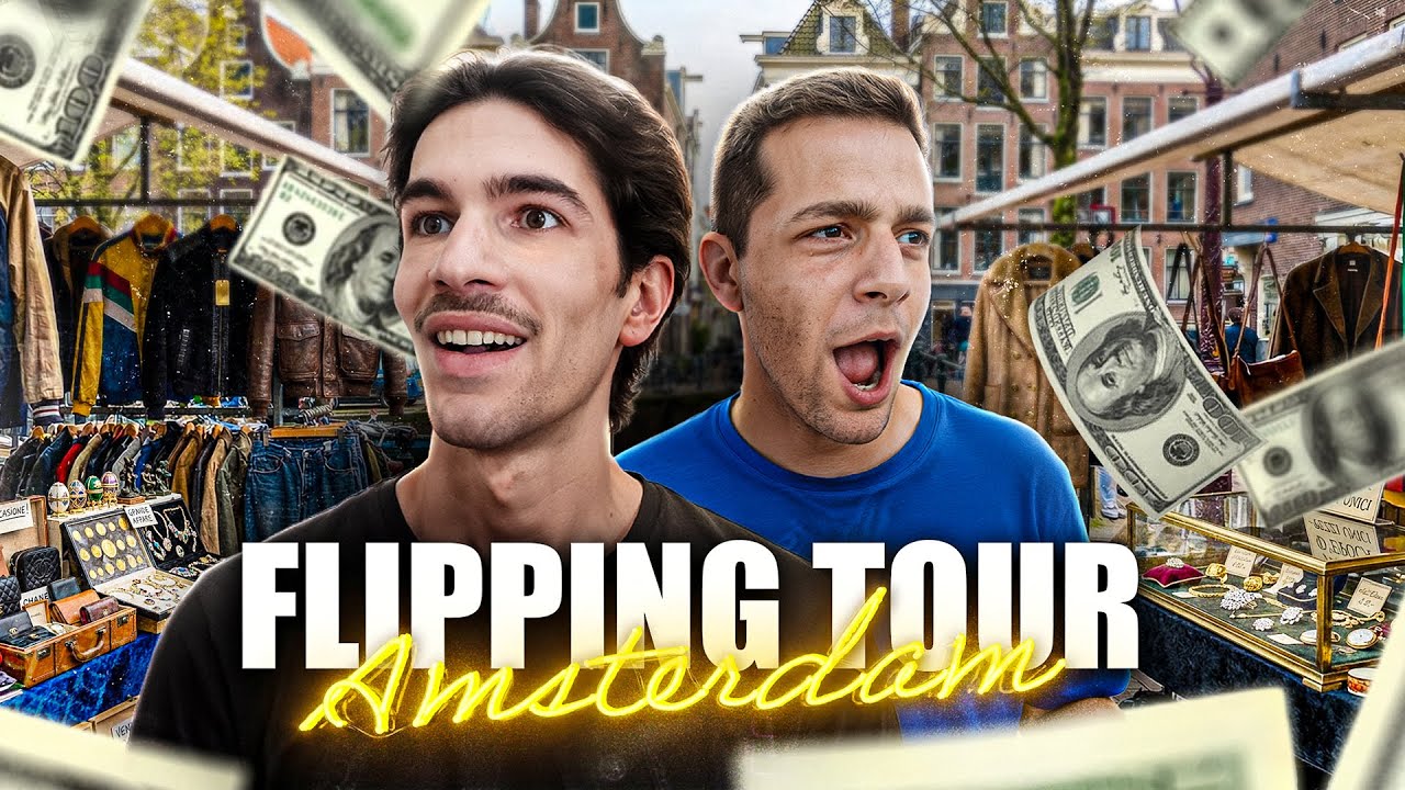 VIAGGIARE GRATIS Rivendendo Vestiti Vintage?! FLIPPING TOUR Amsterdam