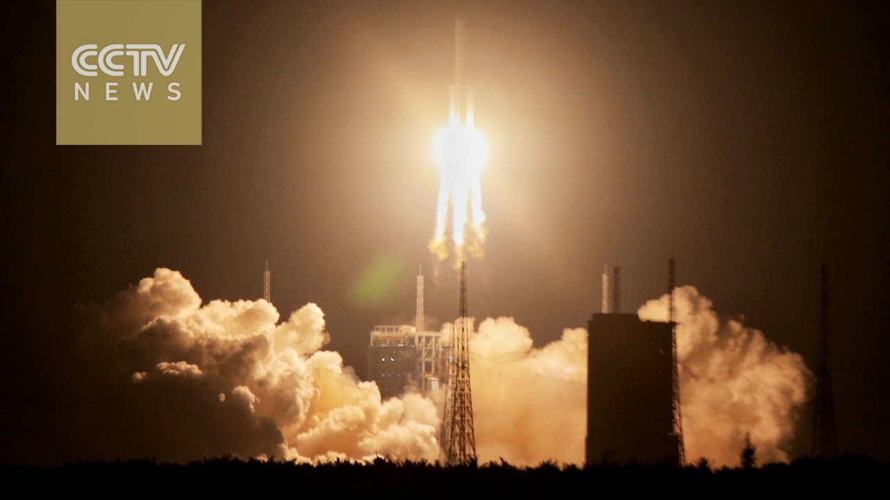China&rsquo;s carrier rocket Long March-5 takes off in maiden flight