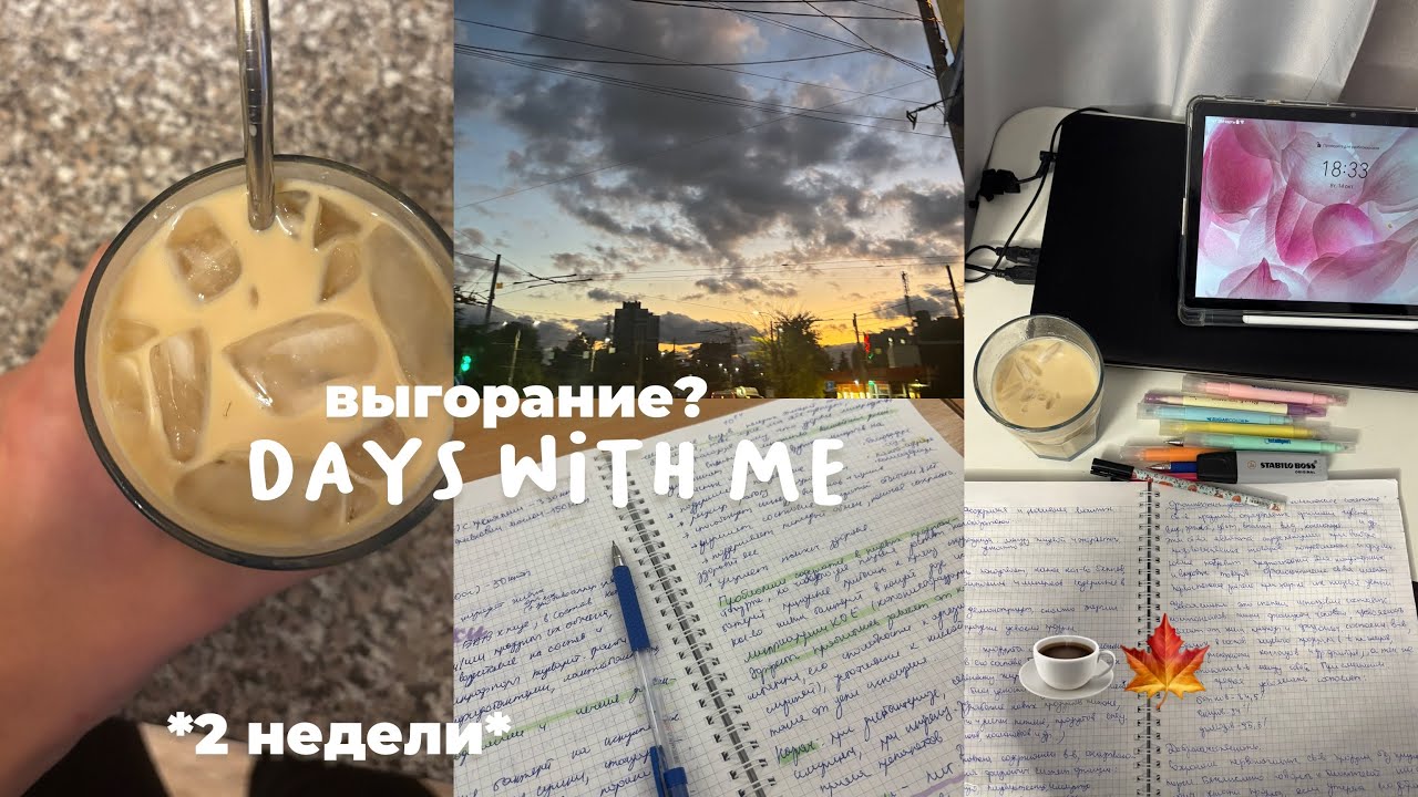 study vlog: много кофе, нехватка мотивация и мои будни 🍁