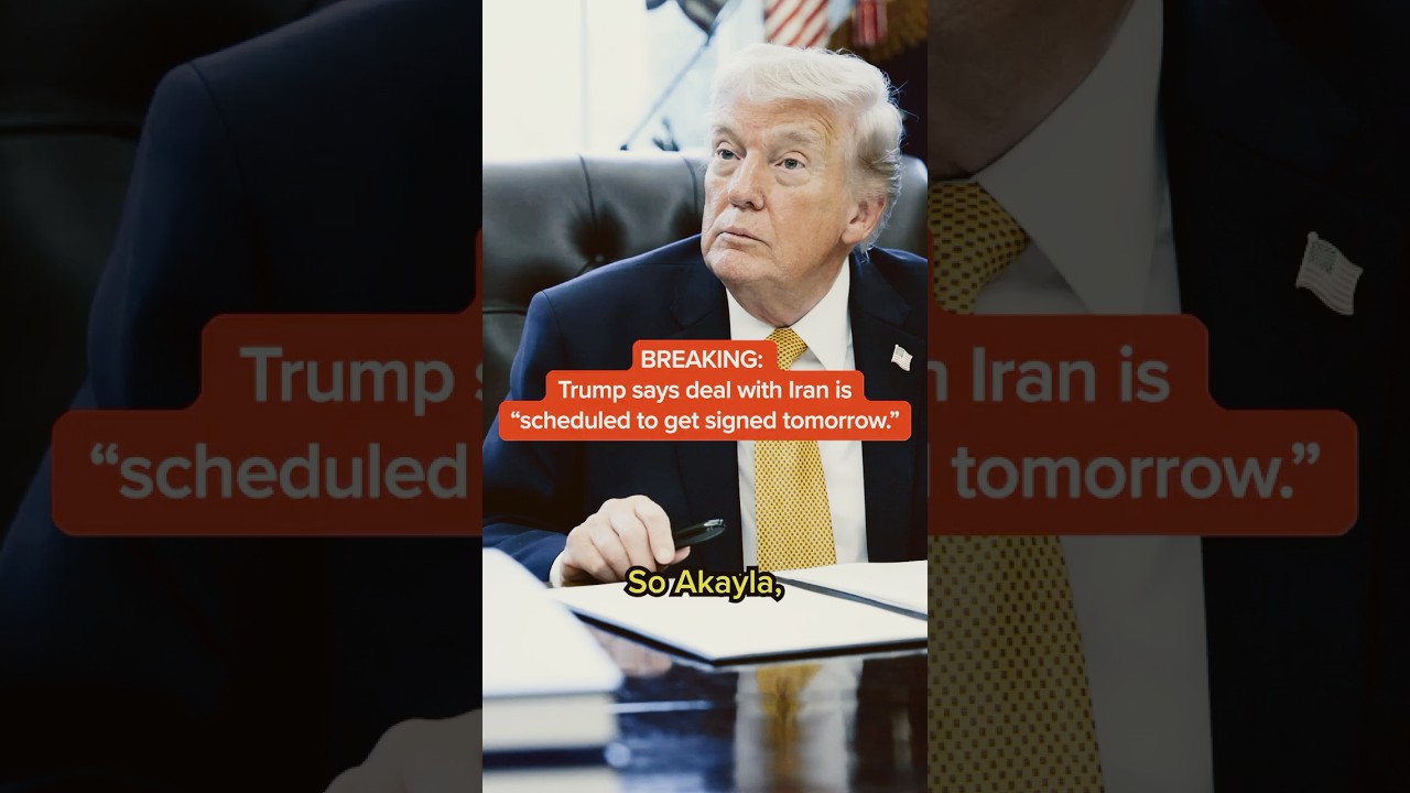 BREAKING: Trump says deal with Iran is 'scheduled to get signed tomorrow'