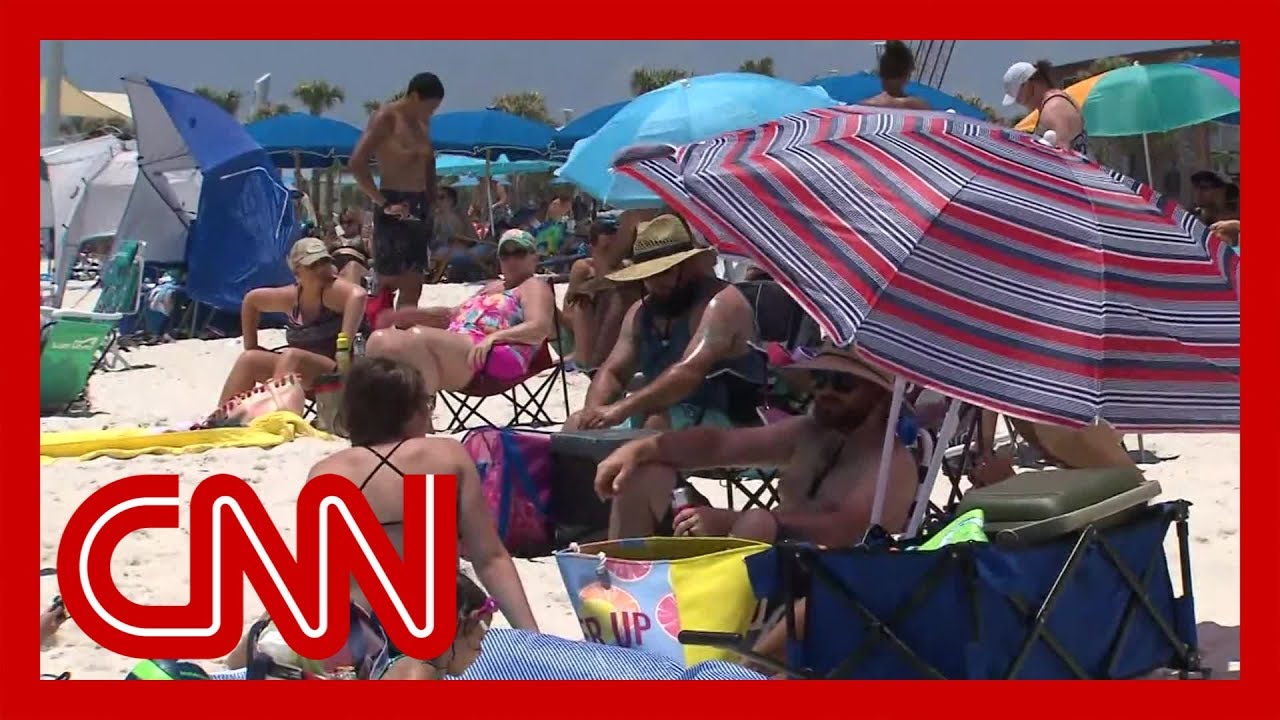 CNN reporter debunks Alabama beachgoers' Covid 19 theories