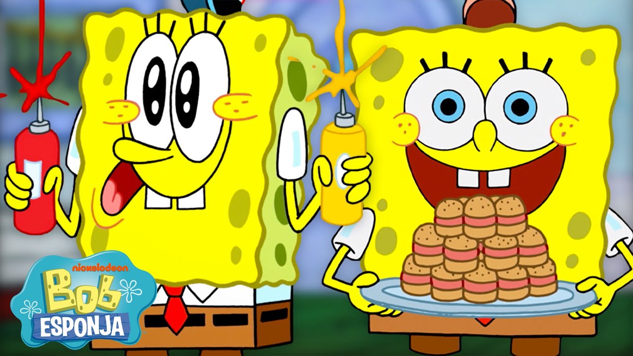 Bob Esponja COCINANDO durante 60 minutos 🔥 | Bob Esponja en Español