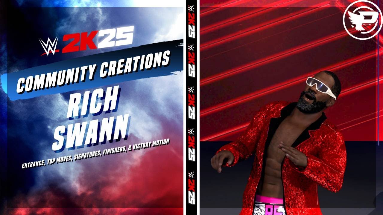 Rich Swann WWE 2K25 Entrance, Top Moves, Signatures, Finishers, & Victory Motion (PS5)