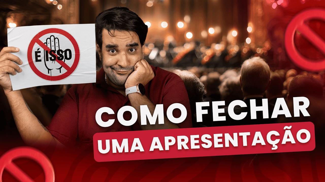 Como Encerrar uma Apresentação com Impacto | Clube da Fala - Curso de Oratória