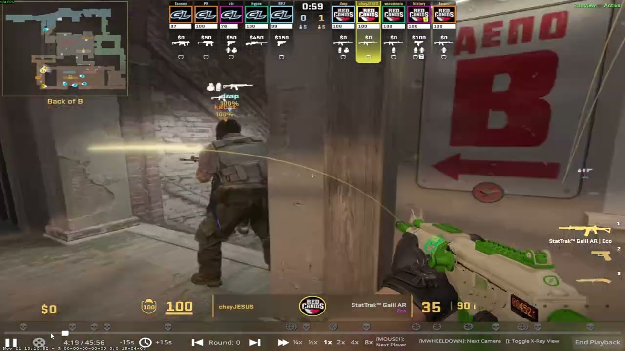 [CS2] RED CANIDS B ANTI-ECO ROUND ON TRAIN