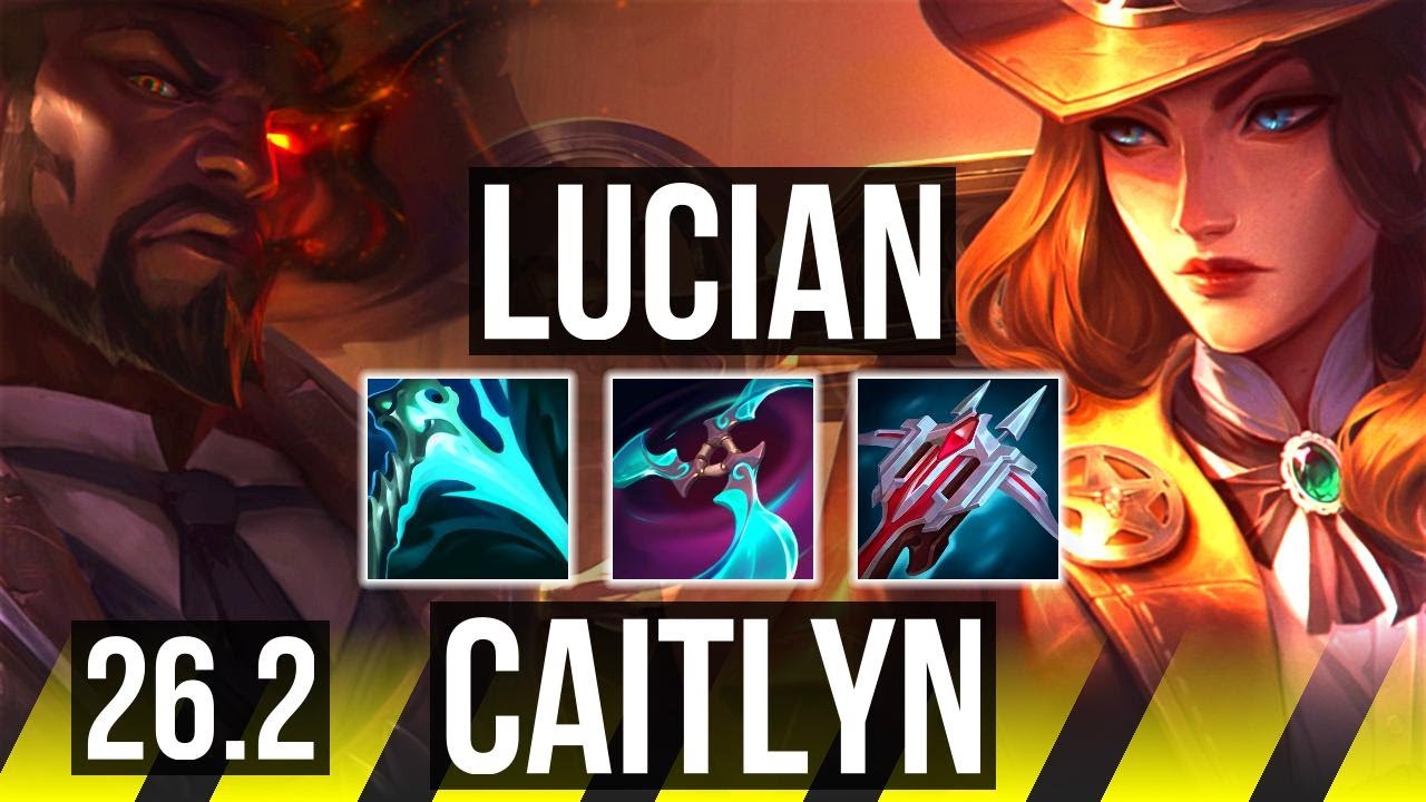 LUCIAN & Nami vs CAITLYN & Nautilus (ADC) | Good KDA: 16/1/8, 5k gold comeback | KR Master | 26.2