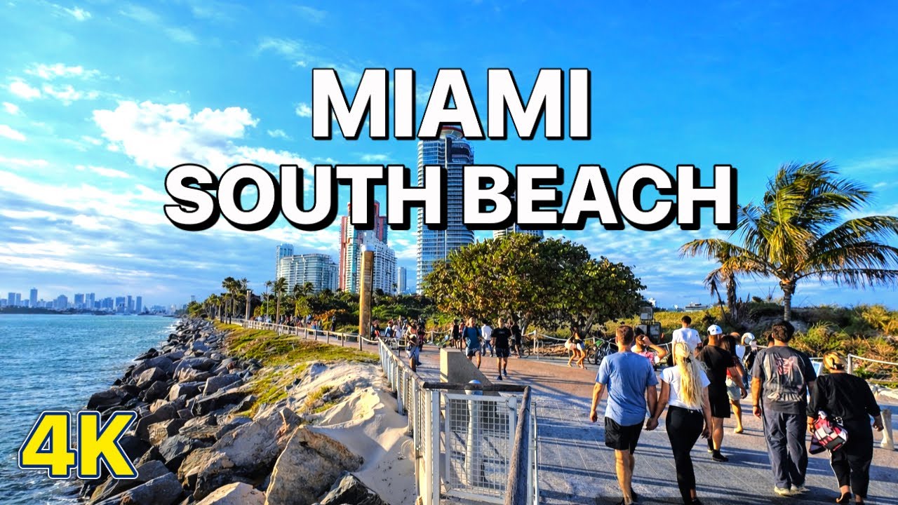 South Beach Miami PRE SPRING BREAK Sunset Walk 2026  4K 