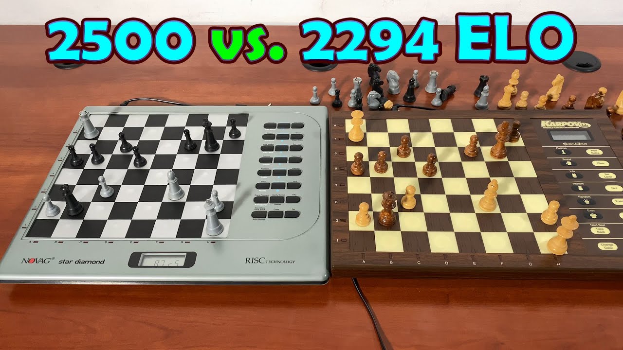 Novag Star Diamond vs. Excalibur Karpov 2294 Chess Computer -- Gadgetify