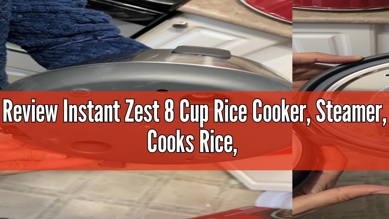 Review Instant Zest 8 Cup Rice Cooker, Steamer, Cooks Rice, Grains, Quinoa and Oatmeal, No Pressure