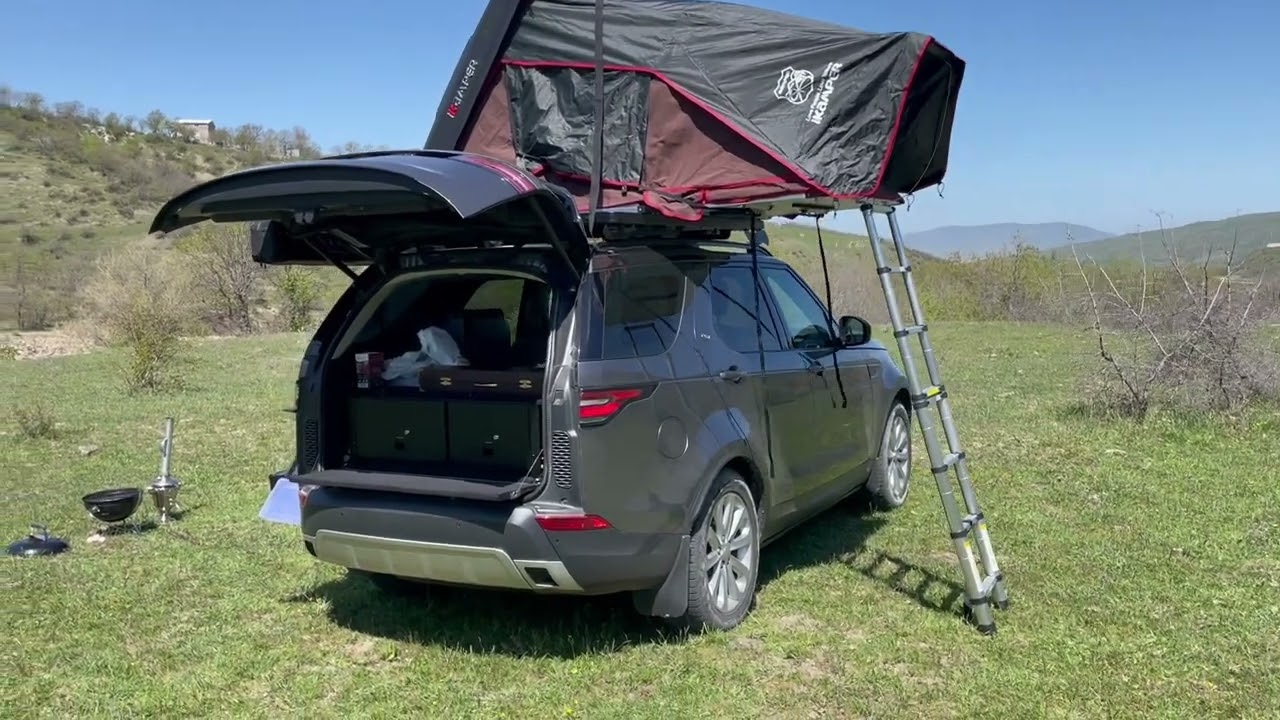 Camping in my Land Rover Discovery 5