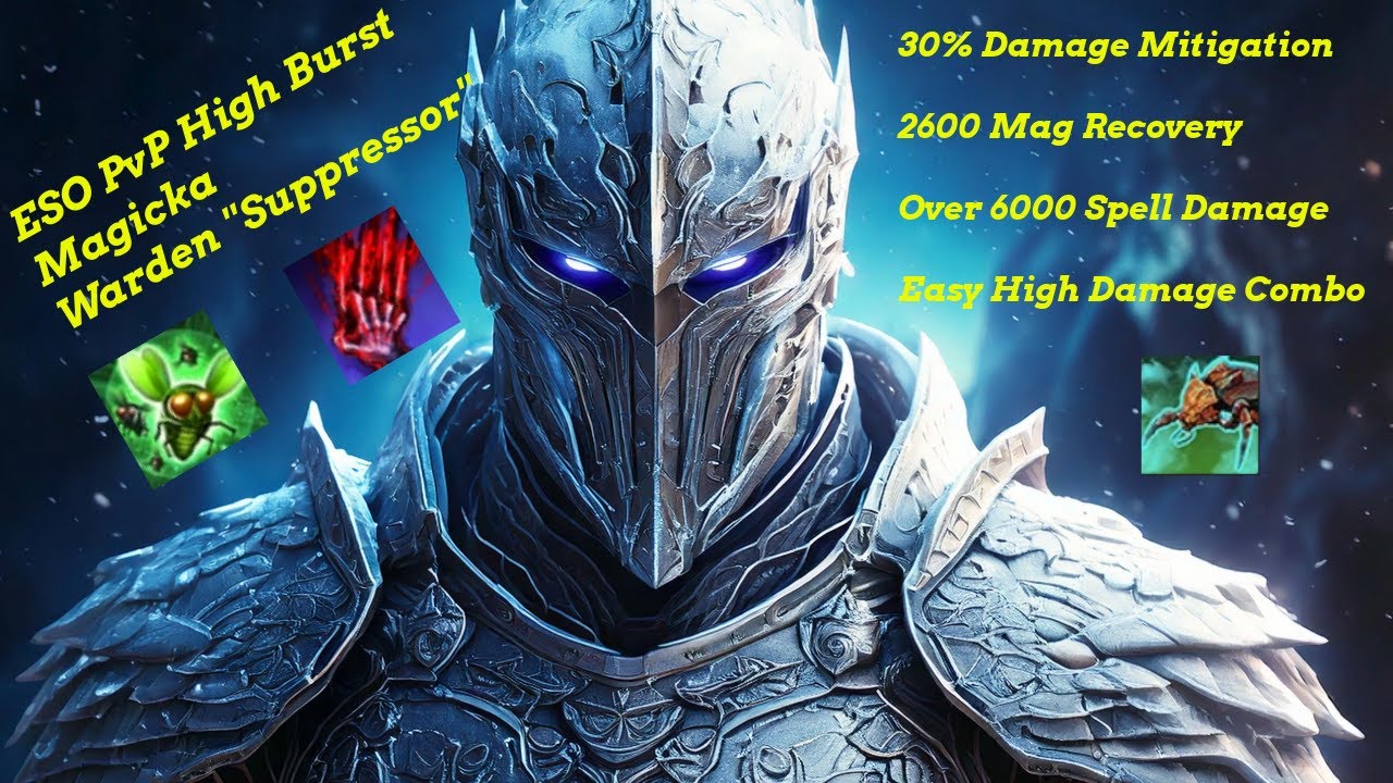 ESO PvP Huge Burst Magicka Warden Build 