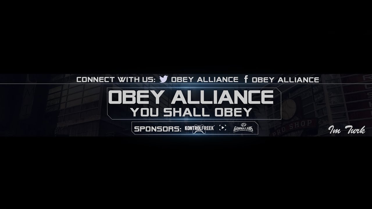 Obey Alliance Sick Channel Banner Art [Speedart]