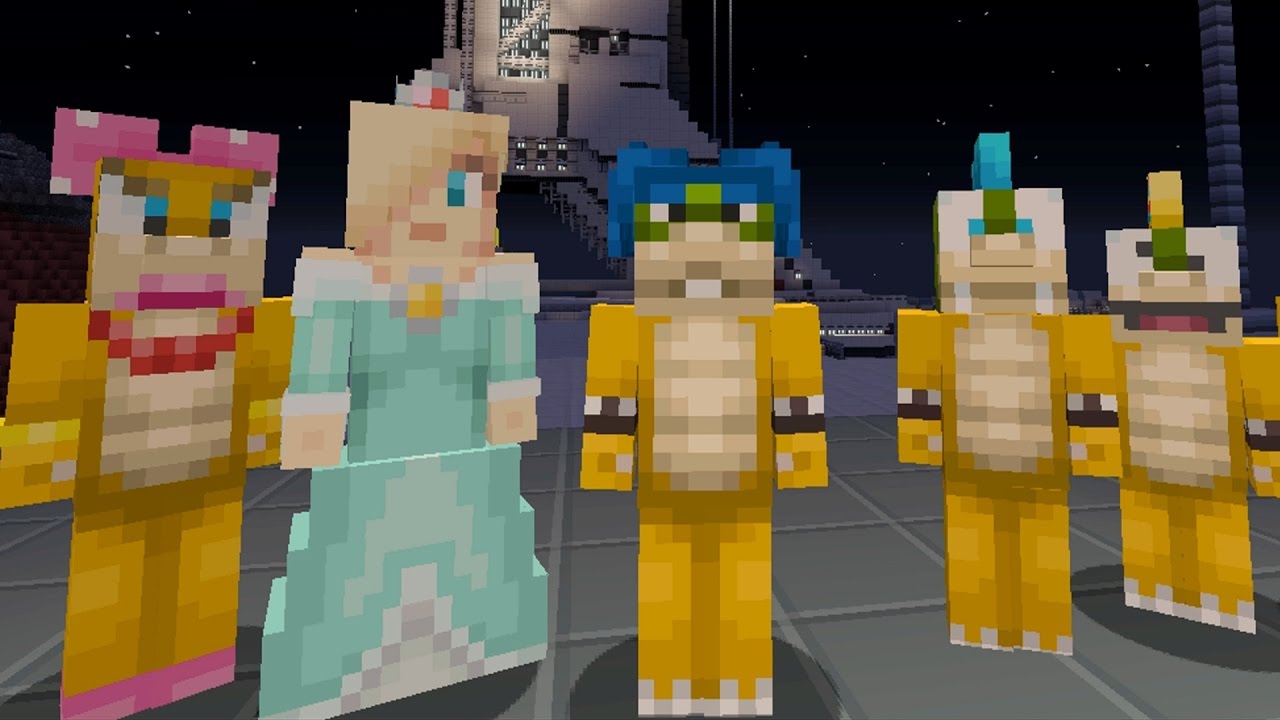 Minecraft Wii U - Super Mario Series - Rosalina VS  Koopalings [136]