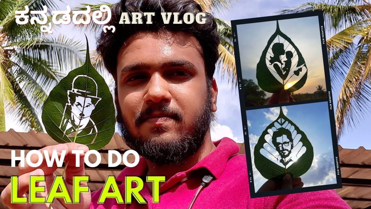 ART VLOG - Leaf art | tutorial fully explained