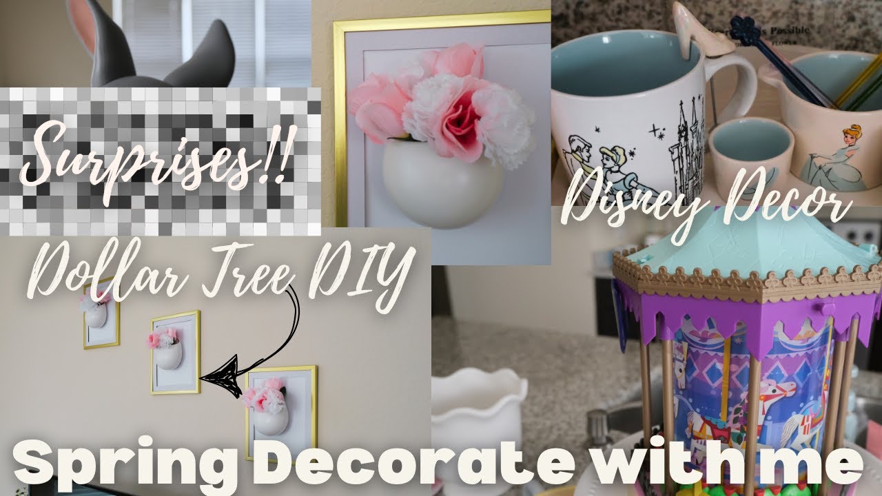 ✨ SPRING DECORATE WITH ME 2025 | Disney Easter Decor + Dollar Tree DIY + Cozy Vibes ✨