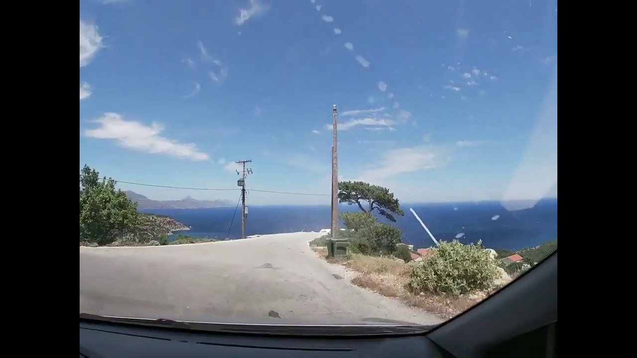 Driving around Karpathos, Greece