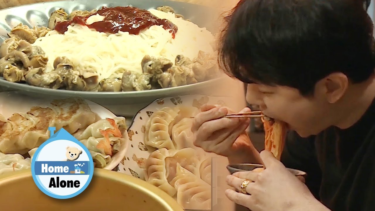 Kyun Sang's Noodle with See Snails Mukbang [Home Alone Ep 284]