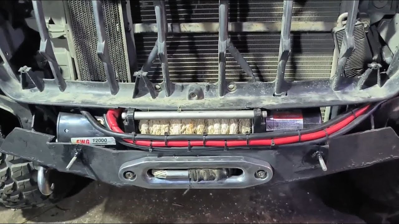Техносерия: скрытая установка лебёдки на Jeep WJ
