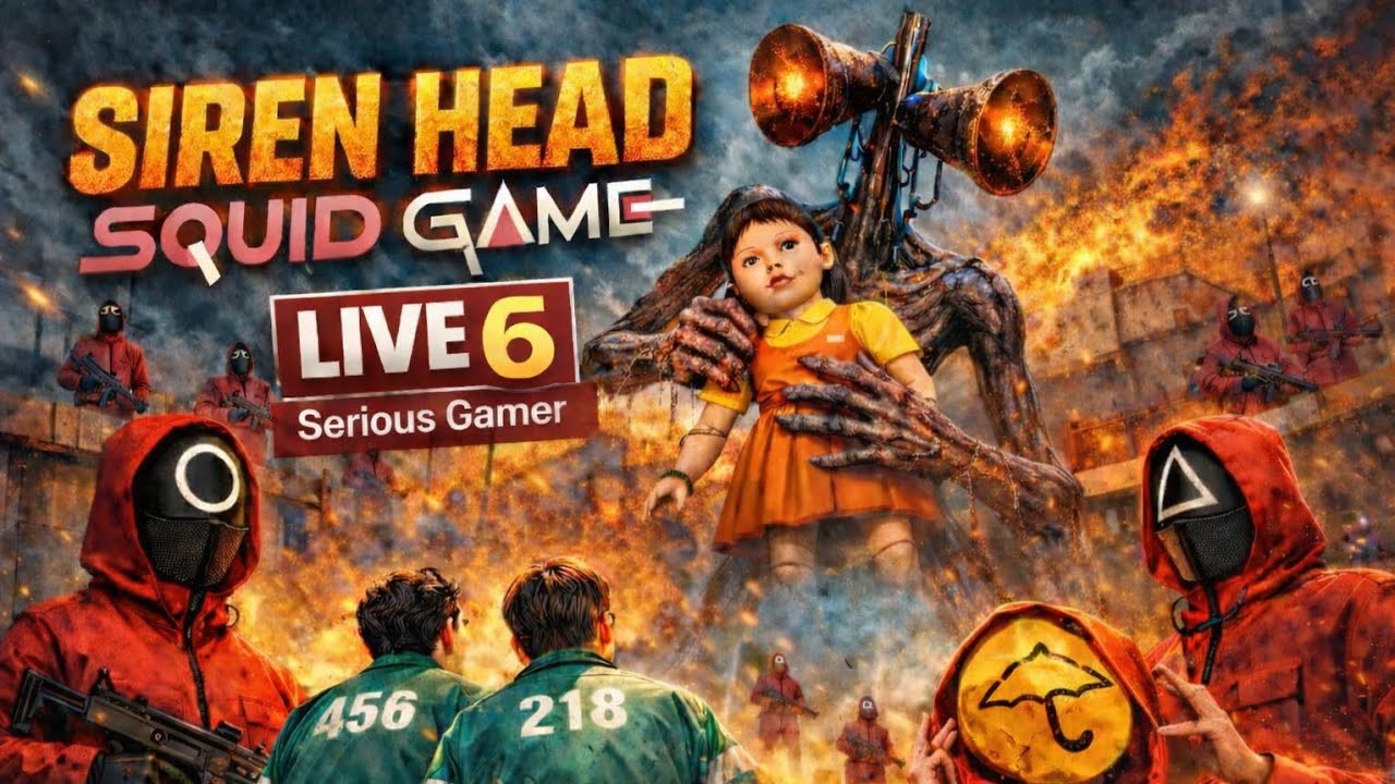 Siren Head In Squid Game: 456 Survival Challenge Live 6🔥