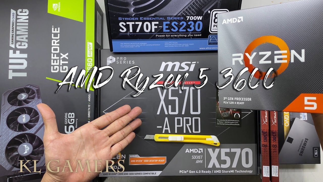 AMD Ryzen 5 3600 msi X570-A PRO Hyper-X Samsung 860 QVO GTX 1660 Super TUF Gaming Lian Li Alpha 330